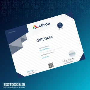 Editable Ireland Alison Diploma in Music Theory Template Page Preview - EditDocs