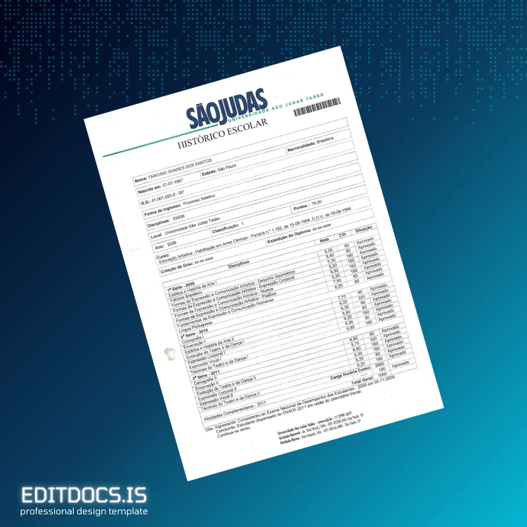 Editable Italy Tarcisio Institute Diploma Template page 5 Page Preview - EditDocs