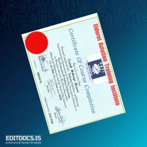 Editable Kenya Indore Aviation Training Institute Diploma in Fire Protection and Safety Technology Page Preview - EditDocs