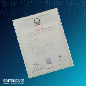 Editable Kenya Thika Institute of Technology Diploma in Technical Education Programme TEP Page Preview - EditDocs