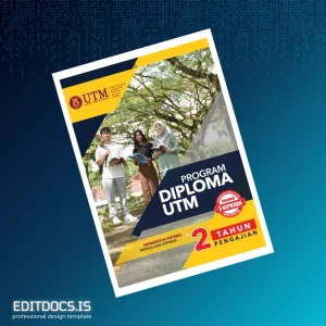 Editable Malaysia Universiti Teknologi Malaysia Diploma Template Page Preview - EditDocs