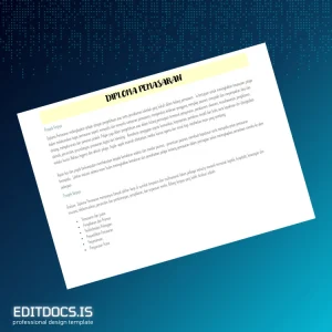 Editable Malaysia University Diploma in Marketing Template Page Preview - EditDocs