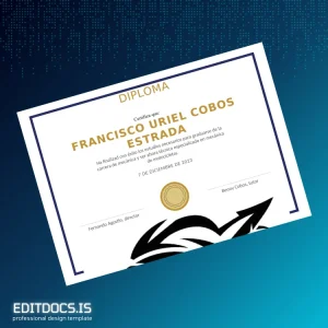 Editable Mexico Diploma in Motorcycle Mechanics Template Page Preview - EditDocs