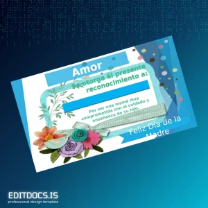 Editable Mexico Diploma of Love for Mom Page Preview - EditDocs