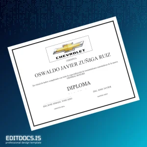 Editable Mexico General Motors Diploma in Automatic Transmissions Page Preview - EditDocs