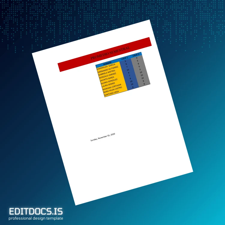 Editable Mexico HSMF Diploma Template Page Preview - EditDocs