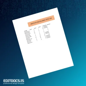 Editable Mexico Instituto Bachilleres CETIS 109 High School Diploma Template Page Preview - EditDocs