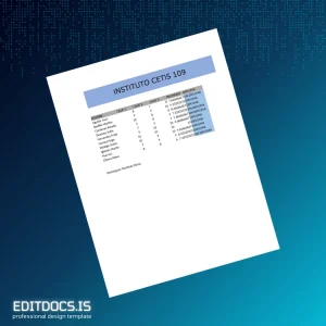 Editable Mexico Instituto CETIS 109 Diploma Template Page Preview - EditDocs