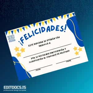 Editable Mexico Instituto Cumbres Diploma Deletreo Template Page Preview - EditDocs