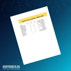 Editable Mexico Instituto Juvenil Mexicano High School Diploma Template Page Preview - EditDocs