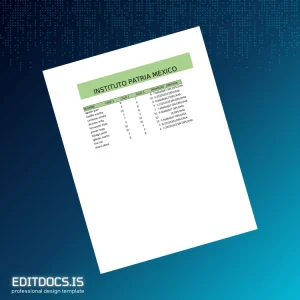 Editable Mexico Instituto Patria High School Diploma Page Preview - EditDocs