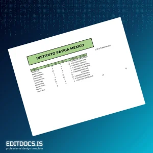 Editable Mexico Instituto Patria High School Diploma Template Page Preview - EditDocs