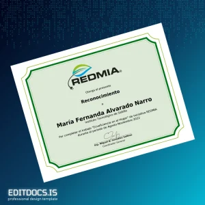 Editable Mexico Instituto Tecnológico de Saltillo Recognition Certificate Page Preview - EditDocs