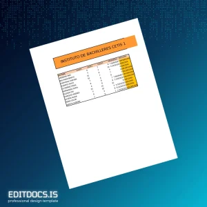 Editable Mexico Instituto de Bachilleres CETIS 1 High School Diploma Template Page Preview - EditDocs