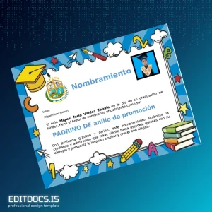 Editable Mexico Kinder Graduation Certificate Template Page Preview - EditDocs