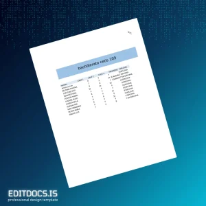 Editable Mexico bachillerato cetis 109 Diploma Template Page Preview - EditDocs