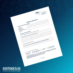 Editable Netherlands Diploma Statement Template Page Preview - EditDocs