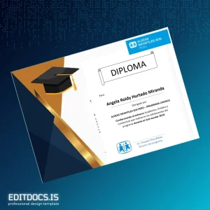 Editable Peru Aldeas Infantiles SOS Perú Academic Recognition Diploma 2019 Page Preview - EditDocs