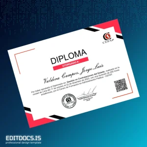 Editable Peru Centro de Formación en Administración Pública Diploma in State Contract Management Template Page Preview - EditDocs