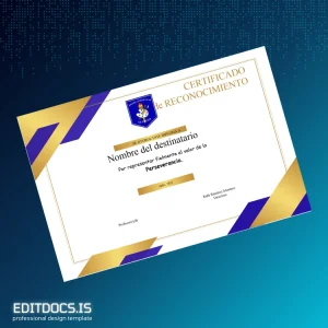 Editable Peru Certificate of Recognition for Perseverance Template Page Preview - EditDocs