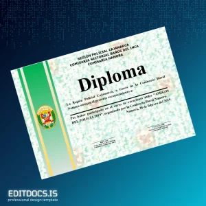 Editable Peru Comisaria Rural Namora Diploma of Recognition 2019 Template Page Preview - EditDocs