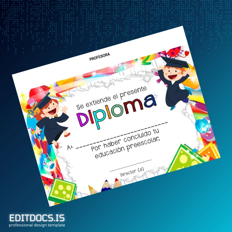 Editable Peru Institution Educativa Inicial 557 Medalla Milagrosa Diploma of Participation page 2 Page Preview - EditDocs