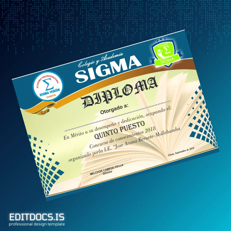 Editable Peru José Arana Beruete-Mollebamba High School Diploma in Knowledge Contest 2018 page 5 Page Preview - EditDocs