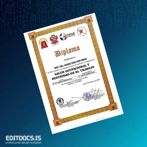 Editable Peru Universidad Nacional _San Luis Gonzaga_ Diploma in Occupational Health and Safety Page Preview - EditDocs