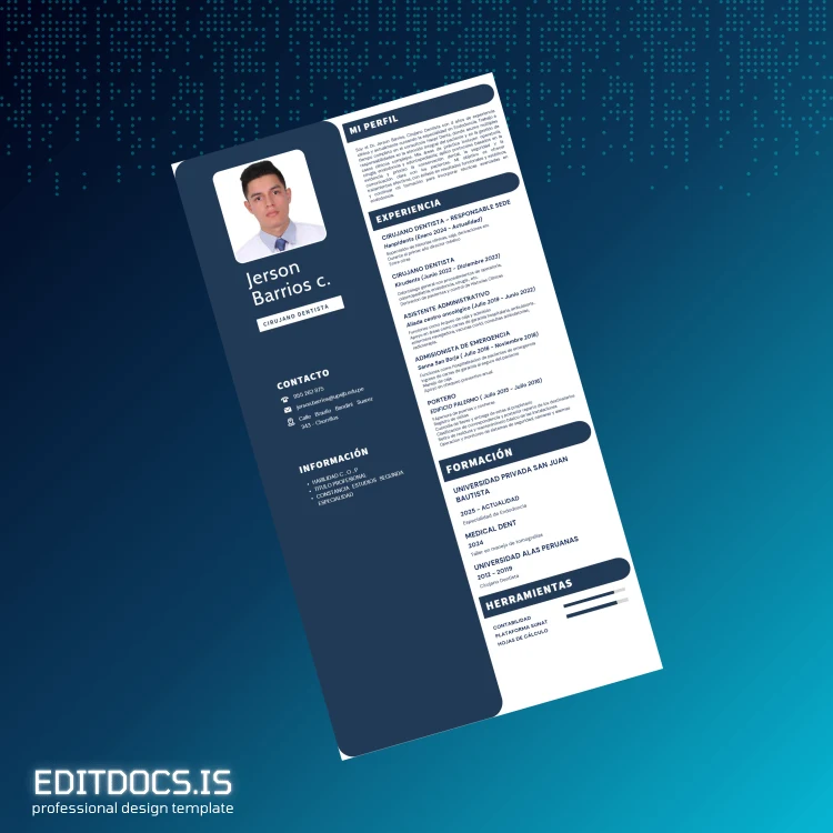 Editable Peru Universidad Privada San Juan Bautista Dentist Diploma Page Preview - EditDocs