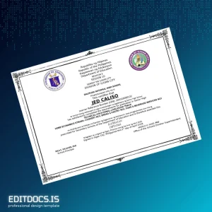 Editable Philippines Dalipuga National High School High School Diploma Page Preview - EditDocs