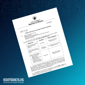 Editable Philippines Department of Education High School Diploma Template Page Preview - EditDocs