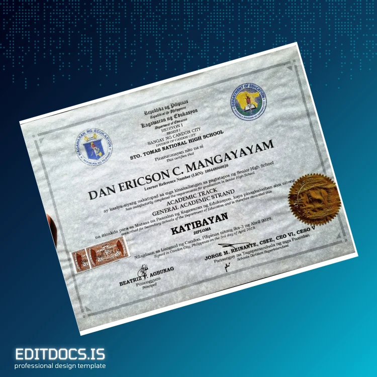 Editable Philippines Sto. Tomas National High School Bachelor of Science in Computer Science Template page 2 Page Preview - EditDocs