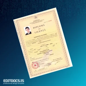 Editable Romania University of Oradea Doctor of Medicine Template Page Preview - EditDocs