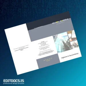 Editable South Africa Nelson Mandela University Diploma in Accountancy Template Page Preview - EditDocs