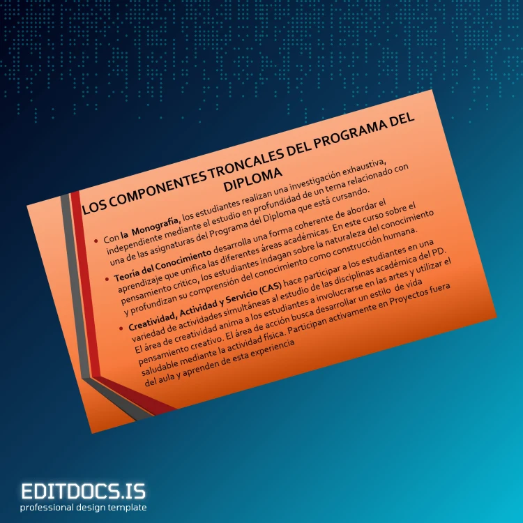 Editable Spain International Baccalaureate Diploma Certificate page 5 Page Preview - EditDocs