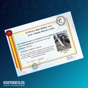 Editable Spain Official Certificate of Environmental Official Template Page Preview - EditDocs
