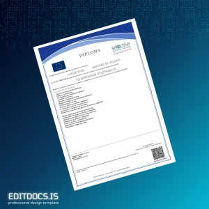 Editable Spain Selectiva Teleoperador_Teletrabajo Diploma Page Preview - EditDocs