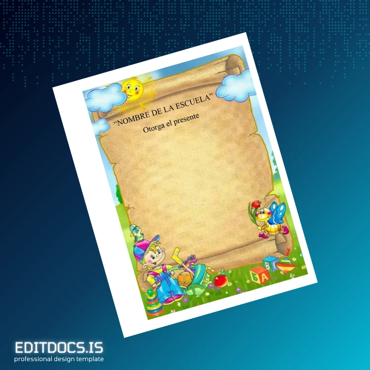 Editable Spain Unit of Education Diploma Template page 4 Page Preview - EditDocs