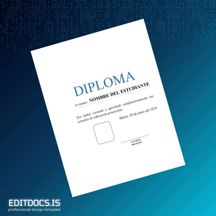 Editable Spain Unit of Education Diploma Template page 5 Page Preview - EditDocs