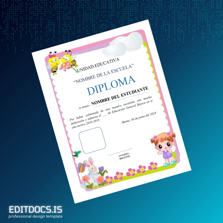Editable Spain Unit of Education Diploma Template page 7 Page Preview - EditDocs