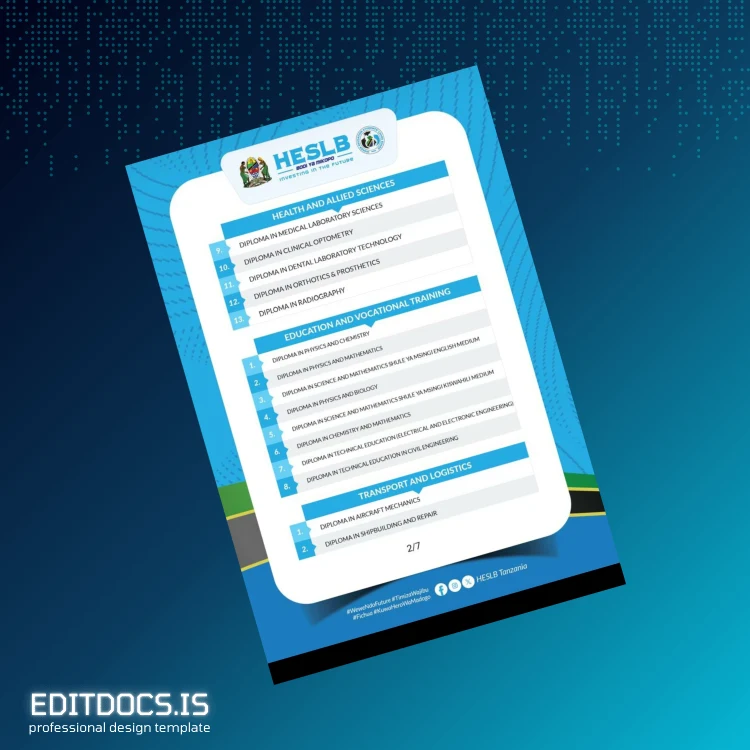 Editable Tanzania Mikopo Diploma Template page 3 Page Preview - EditDocs