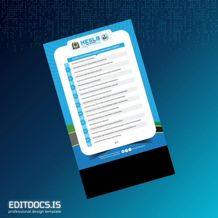 Editable Tanzania Mikopo Diploma Template page 5 Page Preview - EditDocs