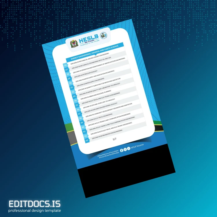 Editable Tanzania Mikopo Diploma Template page 6 Page Preview - EditDocs