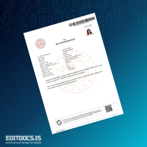 Editable Turkey Düzce Arsalan Anadolu High School High School Diploma Page Preview - EditDocs