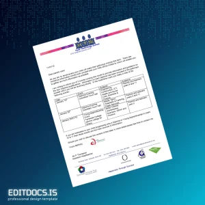 Editable UK Hyde Technology School Diploma Letter Template Page Preview - EditDocs