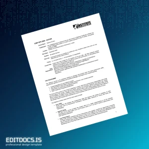 Editable UK Institute of Contemporary Music Performance Diploma in Guitar Performance Page Preview - EditDocs