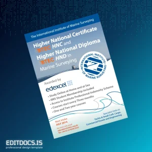 Editable UK International Institute of Marine Surveying Higher National Certificate in Marine Surveying Page Preview - EditDocs