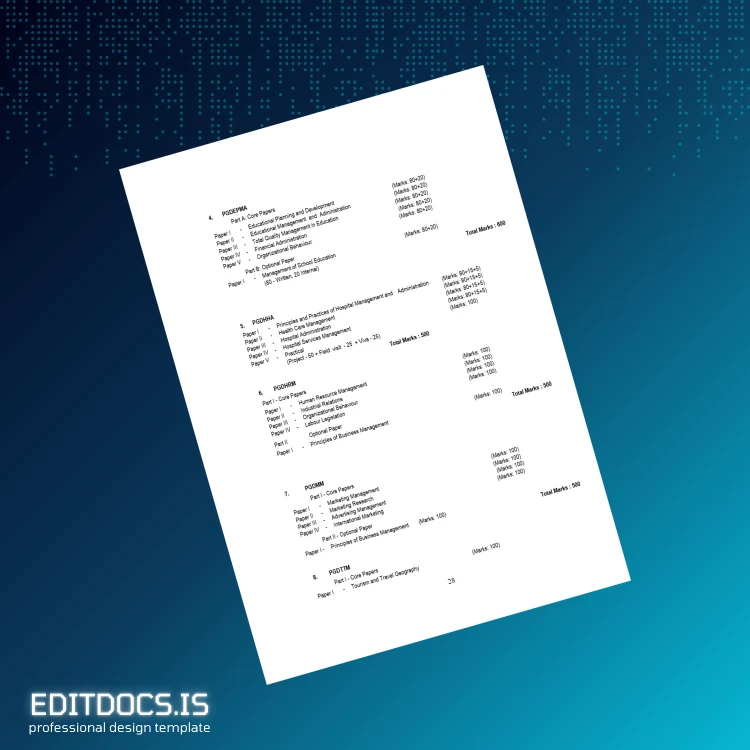 Editable UK Postgraduate Diploma in Adolescent Care and Counseling page 2 Page Preview - EditDocs