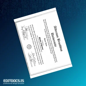 Editable USA Alderson Broaddus University Master of Science in Physician Assistant Studies Template Page Preview - EditDocs