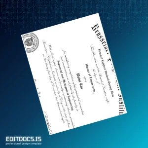 Editable USA Rensselaer Polytechnic Institute Master of Engineering in Industrial and Management Engineering Template Page Preview - EditDocs